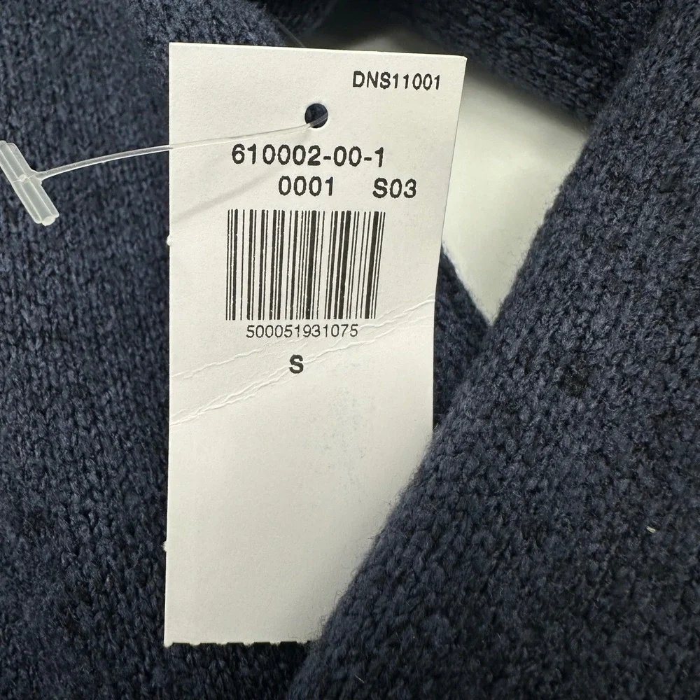 Old Navy Men Small Navy Blue Fleece Quarter Zip Pullover Sweater 610002-00-1 NWT
